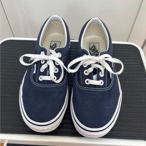 Vans Off The Wall Navy Blue Canvas Sneakers size 5.5 US Mens